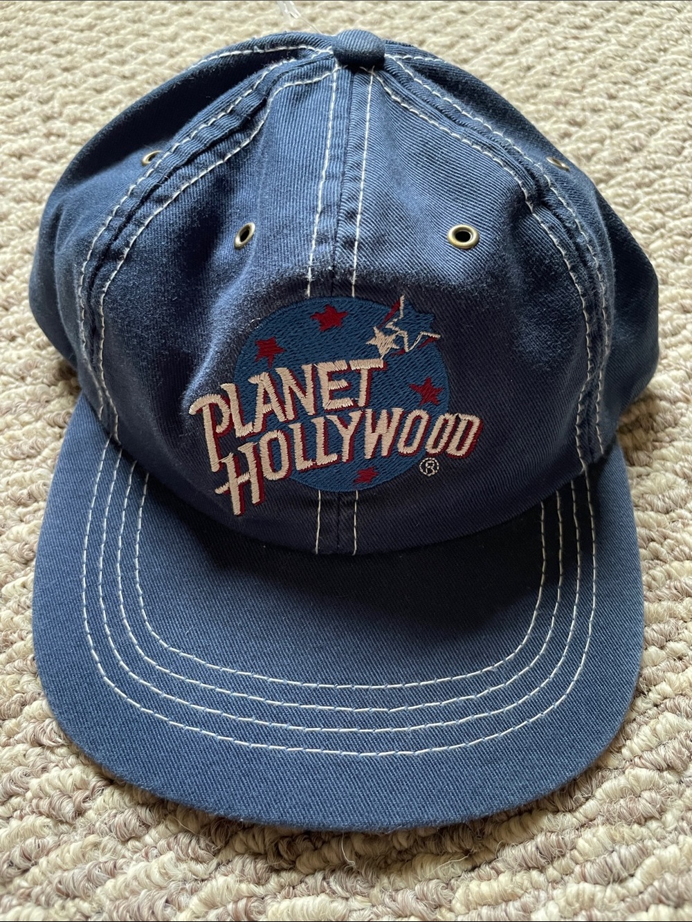 Vintage Planet Hollywood leather strap back hat